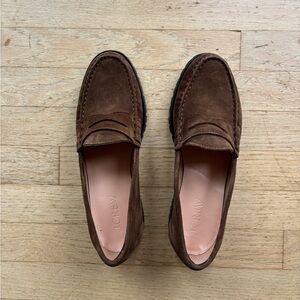 J. Crew women’s Brown Suede Loafers